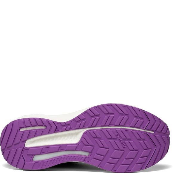 SAUCONY WOMENS RUNNING SHOES, W HURRICANE 23 - FOG/ULTRAVIOLET, 9 - Picture 5 of 6